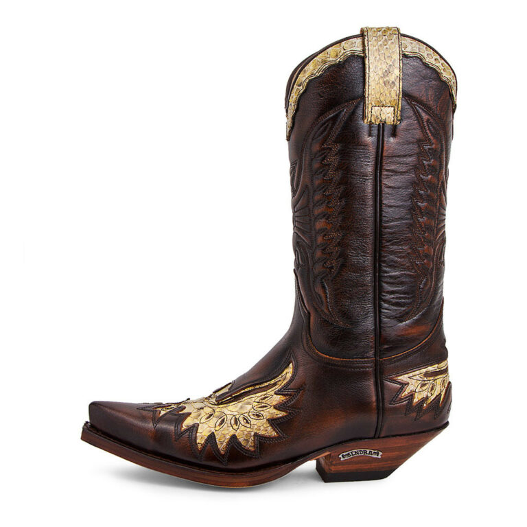 7106 Bottes python Sendra MARRON Natur antic jacinto-natur ant. unisexe – Image 2