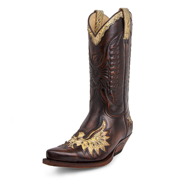 7106 Bottes python Sendra MARRON Natur antic jacinto-natur ant. unisexe