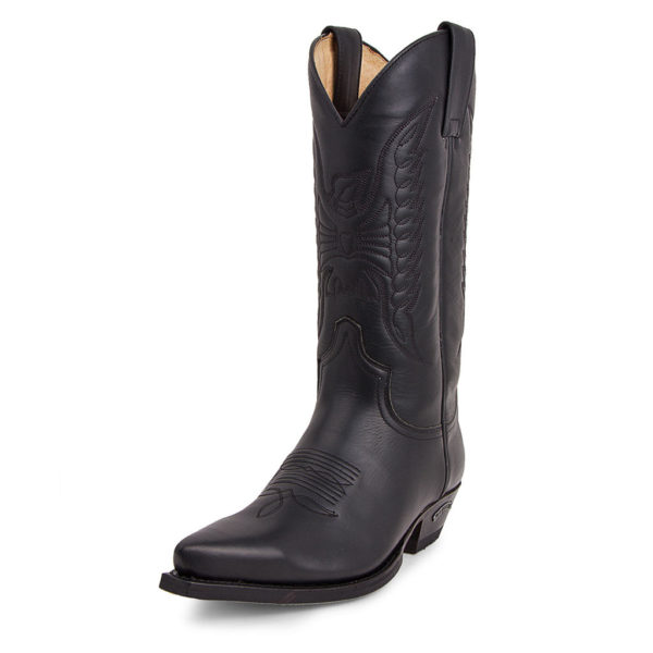2073 sendra boots cuir cuervo pull oil negro Homme, Femme