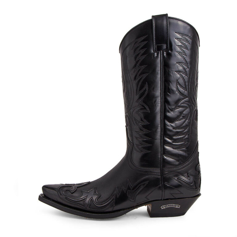 3241 santiag cuir sendra cuervo flora negro / spr negro Homme, Femme – Image 2
