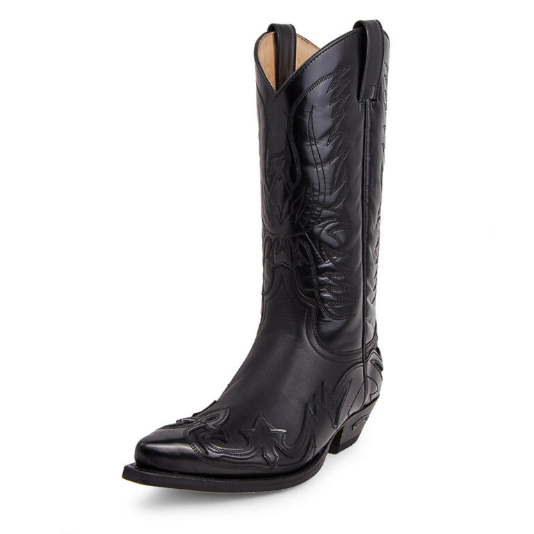 3241 santiag cuir sendra cuervo flora negro / spr negro Homme, Femme