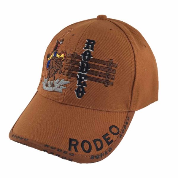 Casquette Rodéo Western Cowboy - Bronzage équitation - Brodé Réglable - Neuf