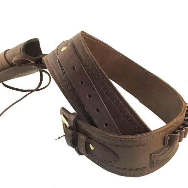REF: GB-45 CHOCO Holsters western marron country en cuir made in Mexique