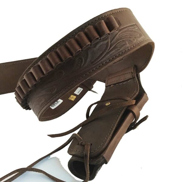REF: GB-45 CHOCO Holsters western marron country en cuir made in Mexique