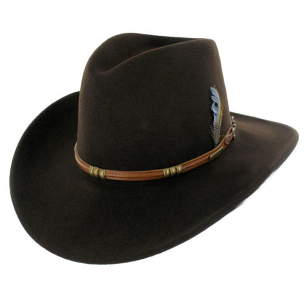 Chapeau Western Justin 6X En Milan - Taille 7 1/4, Marron - Occasion Bon État
