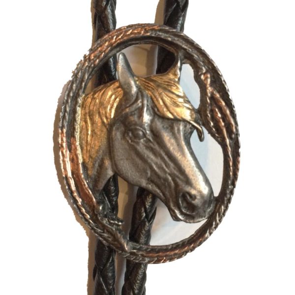 BT-1236 Bolotie cheval (cravate usa) homme, femme