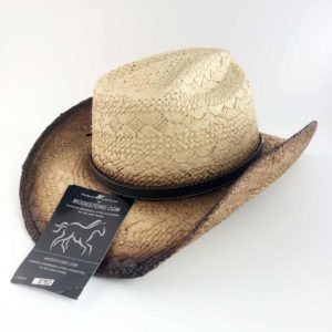 Chapeau Country Western En Paille Blanc/Bleu/Noir - Taille Unique Homme/Femme, Neuf Avec Étiquette, Fabriqué Au Mexique