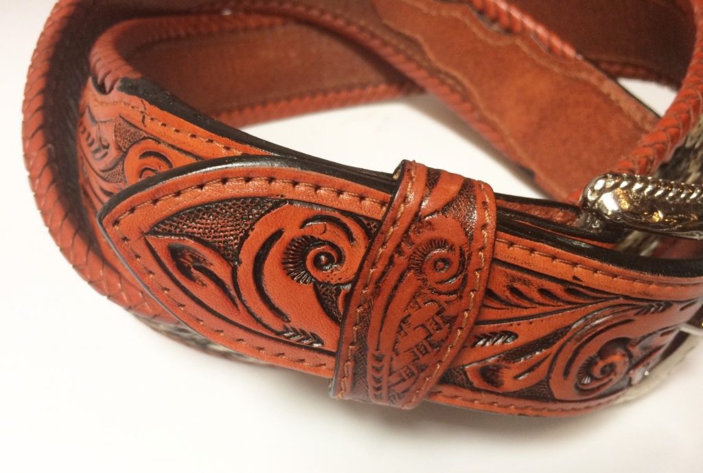 Ceinture western en cuir et crin de cheval homme/femme la joyawestern