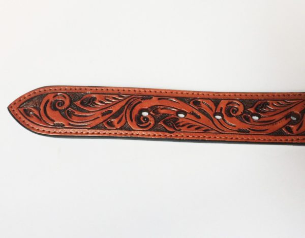 Ceinture western en cuir et crin de cheval homme/femme