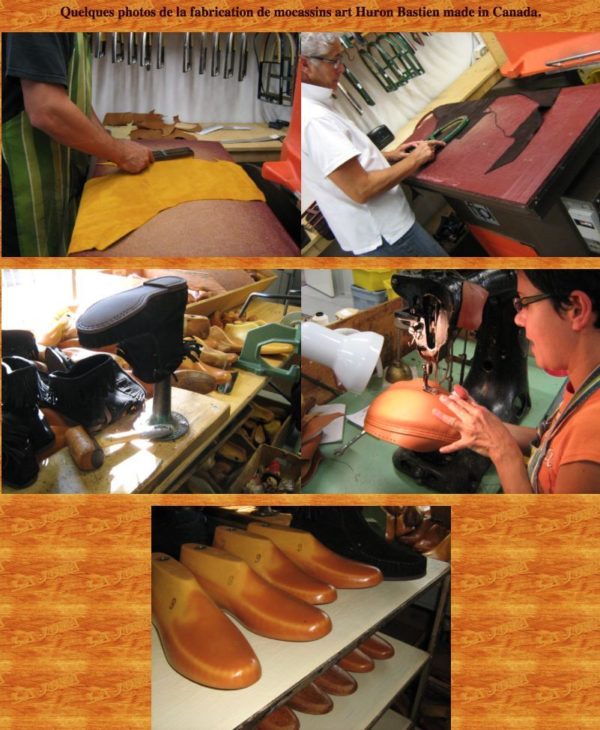 136 XXF Mocassin indien Huron Femme fabriqué au Canada