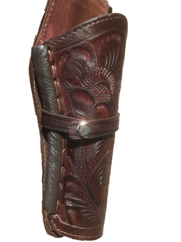 REF: GB-45 CHOCO Holsters western marron country en cuir made in Mexique