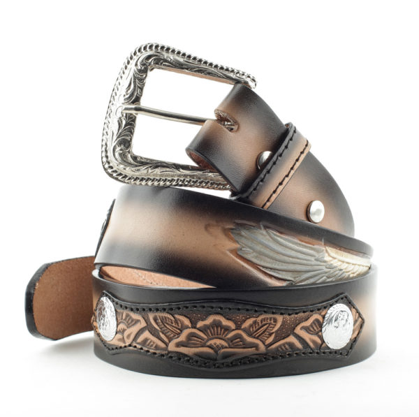 WG-34 aigle Ceinture western marron Stars and Stripes homme, femme