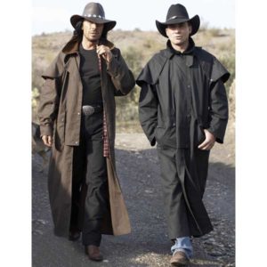 ref TRAIL Cache-poussière marron ou noir western Stars and Stripes Homme, Femme
