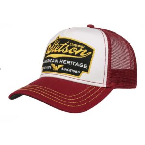 Casquette Stetson 7751103 Trucker Cap American Heritage  Western rouge unisexe