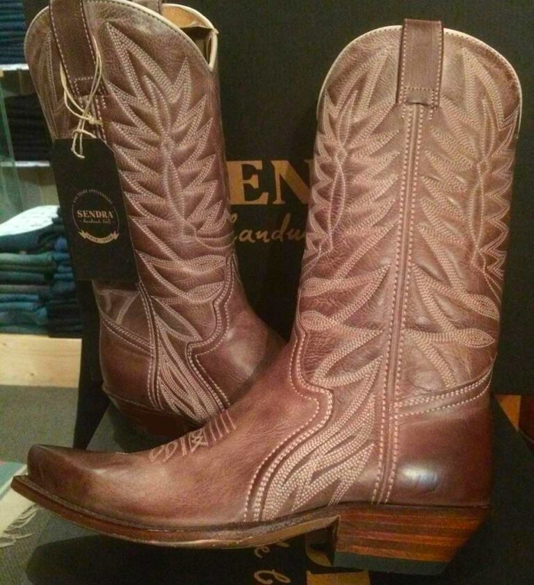 10285 santiag sendra cuir marron country western Femme – Image 2