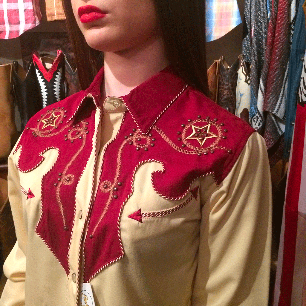 Chemise PANHANDLE SLIM jaune/rouge ref: 22S8324 country western