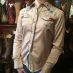 ref: 22S52008326 Chemise PANHANDLE SLIM marron country western série limited femme