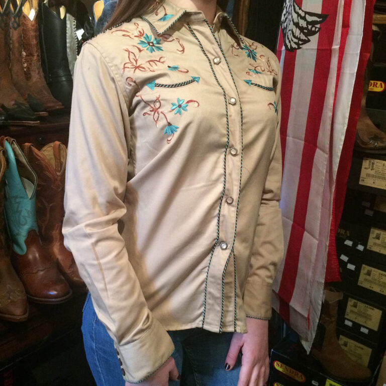 ref: 22S52008326 Chemise PANHANDLE SLIM marron country western série limited femme – Image 2