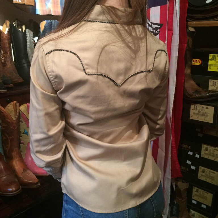 ref: 22S52008326 Chemise PANHANDLE SLIM marron country western série limited femme – Image 3