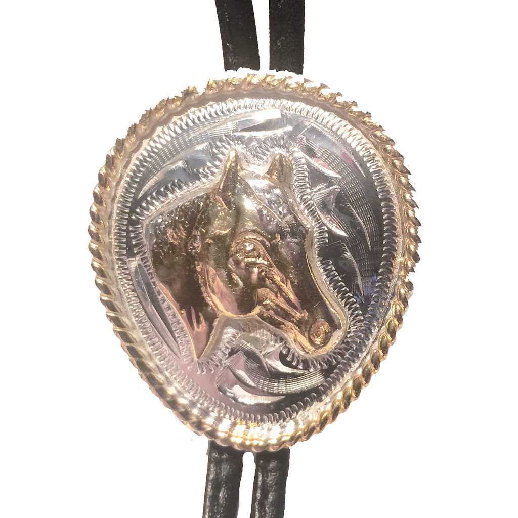 Cravate Bolo Western En Cuir PU - Pendentif Fer à Cheval Vintage, Réglable, Accessoire Cowboy Pour Homme Et Femme