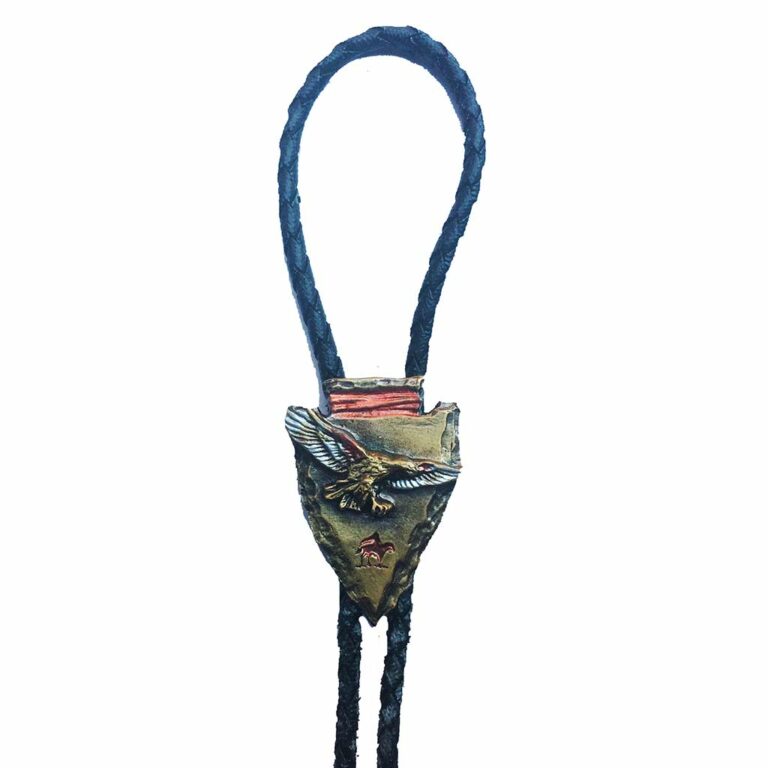 Bolotie (cravate usa) pointe de flèche + aigle homme/femme
