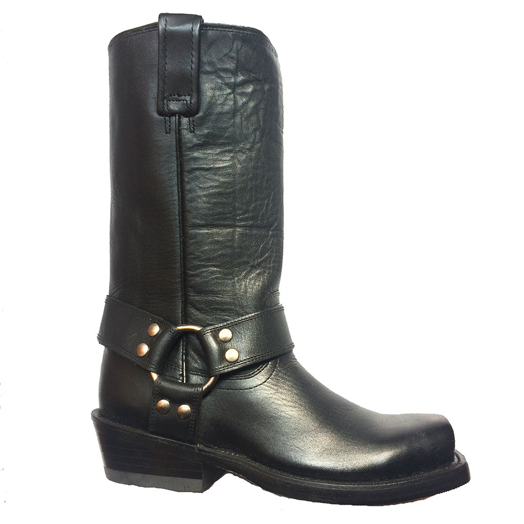 botte longue noir homme