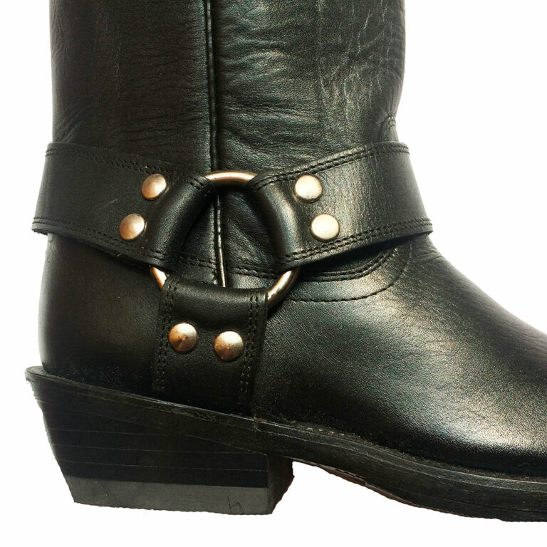 Bottes Western Joan & David En Cuir Suédé Noir - Taille US 8.5 - Occasion état Excellent