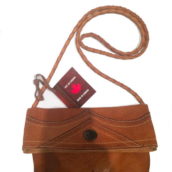 Sac Indien à Franges En Cuir - Style Western - Fabriqué Au Canada - Neuf Avec étiquettes