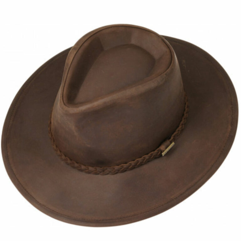 2797301 Stetson CHAPEAU WESTERN BUFFALO LEATHER BRUN unisexe – Image 2
