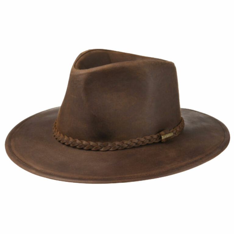 2797301 Stetson CHAPEAU WESTERN BUFFALO LEATHER BRUN unisexe – Image 4