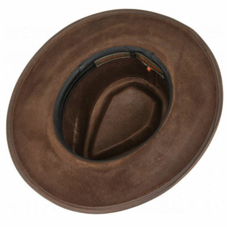 2797301 Stetson CHAPEAU WESTERN BUFFALO LEATHER BRUN unisexe – Image 3