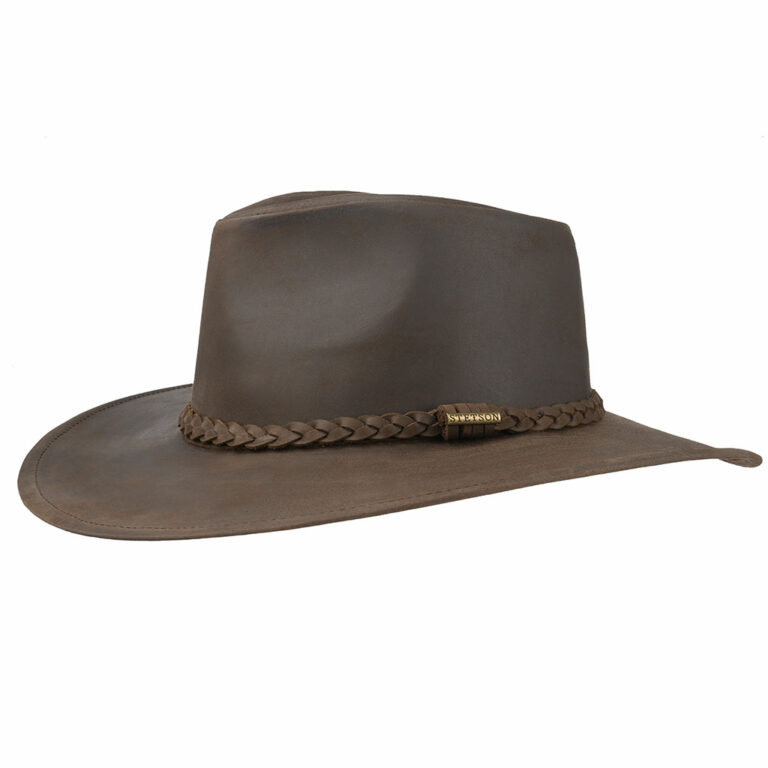 2797301 Stetson CHAPEAU WESTERN BUFFALO LEATHER BRUN unisexe