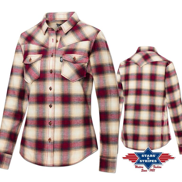 Ref :A-01 Chemises country western Stars & Stripes femme