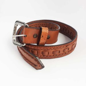 ref: 2020106 Ceinture Mexicaine western country marron unisexe