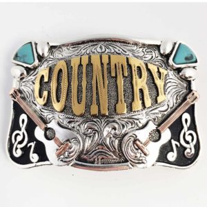 ref: B17 Boucle de ceinture mod: guitare country western homme, femme