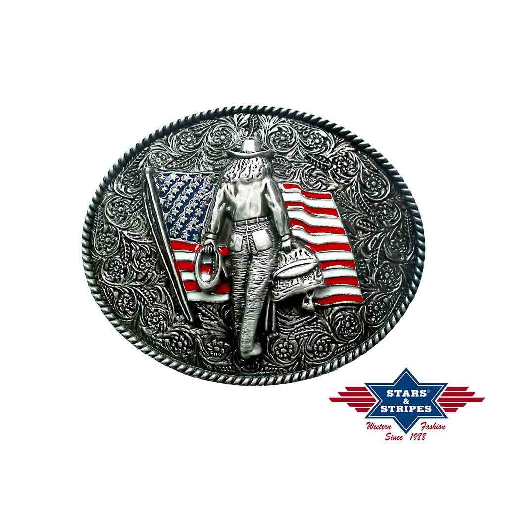 Ceinture Western Noir Stars And Stripes - Pour Homme Et Femme - Neuve Avec étiquettes