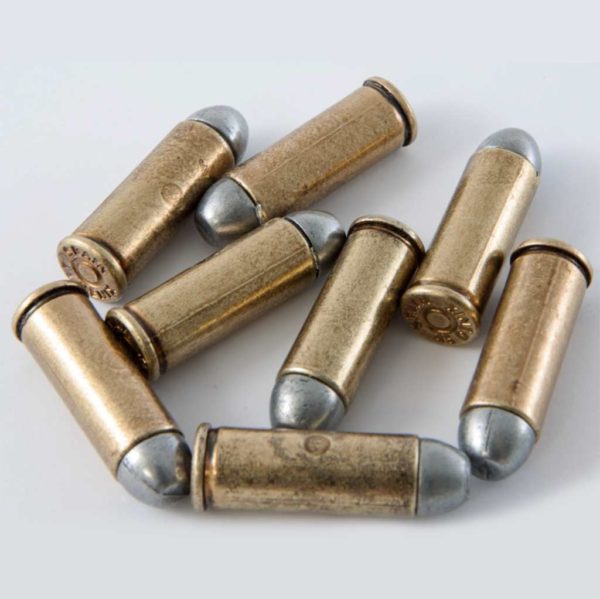 ref: BA62 BALLE PISTOLET 45 USA 1880 DORE LOT DE 6 PCS