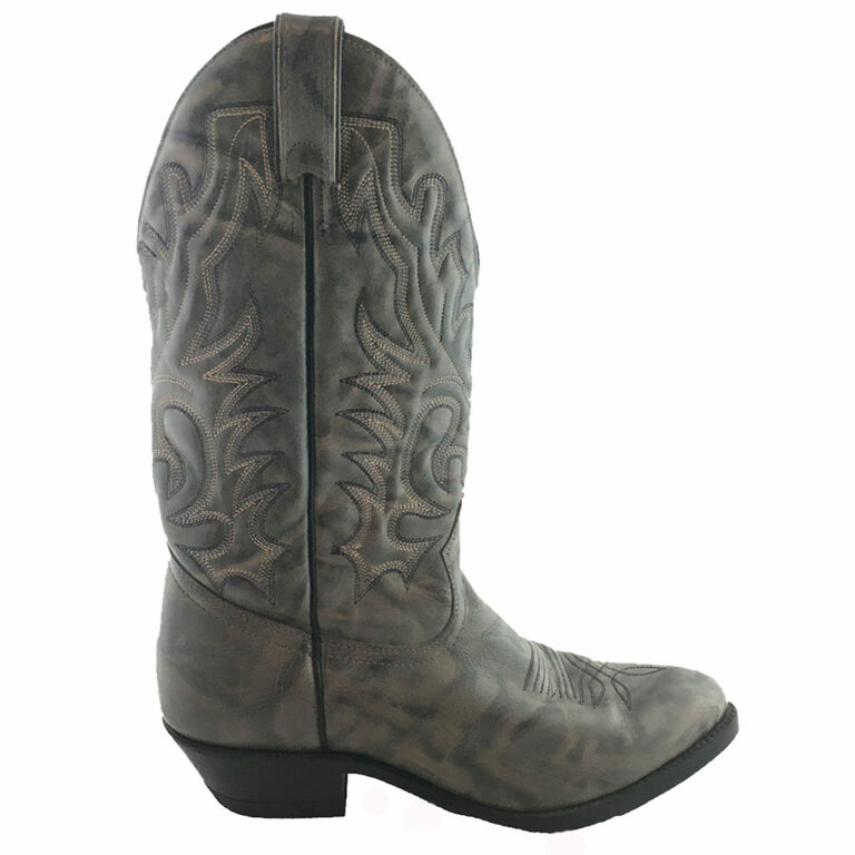 7029 Bottes Boulet western country grise Homme – Image 2