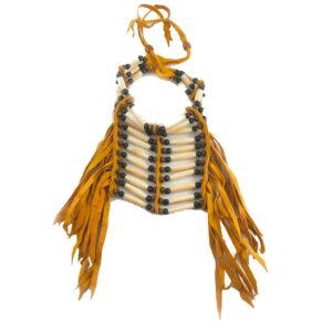 Ref 13-02-2 BR Collier plastron AMERINDIEN HURON 5 Nations Canada homme/femme