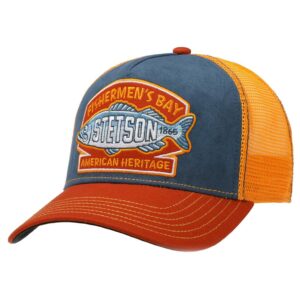 ref 7756106 Casquette Trucker Fishermen's Bay BLEU ORANGE ROUGE HOMME FEMME
