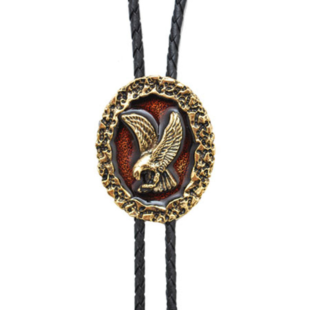 Cravate Bolotie BT-125 – Tête De Cheval – Cuir/métal – Unisexe – Vintage USA