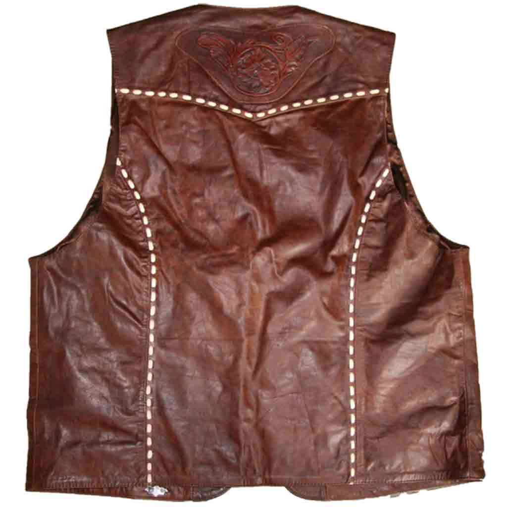 gilet cuir country