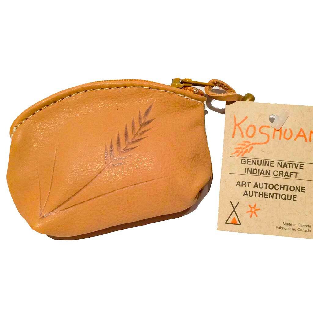 ref-0522 motif indien Porte monnaie bourse AMERINDIEN HURON 5 Nations Canada | la joya-western