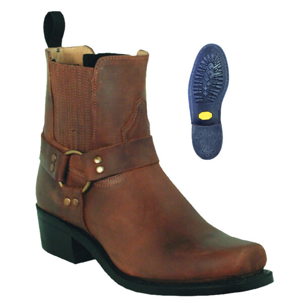 Bottes Western Cowboy J.B. Dillon Homme, Chèvre Véritable, Bout Carré, Taille 12 D