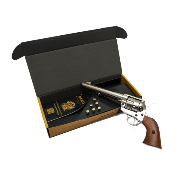 ref: P1/1191NQ REVOLVER CAVALERIE USA 1873 + BOITE + BALLES homme/femme