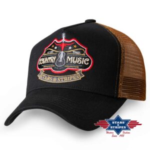 ref tc-country-music Casquette western Stars and Stripes homme femme