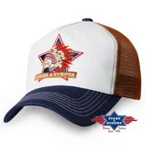 ref tc-indian Casquette western Stars and Stripes homme femme
