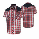 ref Y-07 Chemises occidentale country western Stars and Stripes hommes