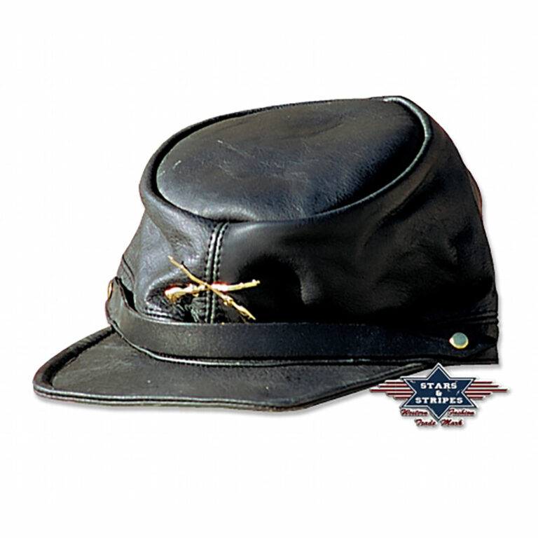 ref : CP-140 Casquette Nordiste CUIR noir USA
