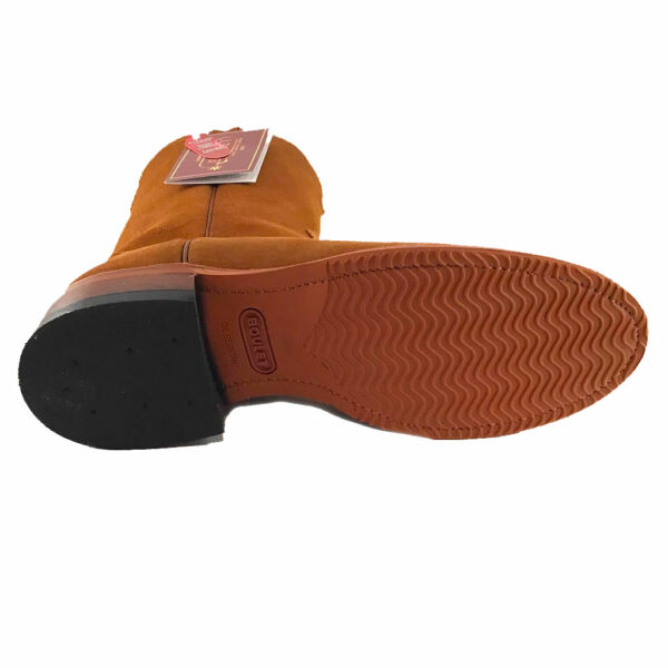 0378 Bottes Boulet bout rond marron Homme